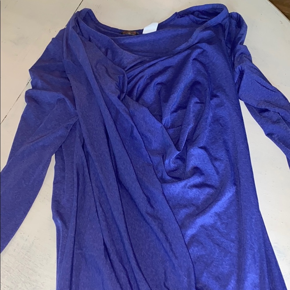 Merrell purple drapey workout top NWOT